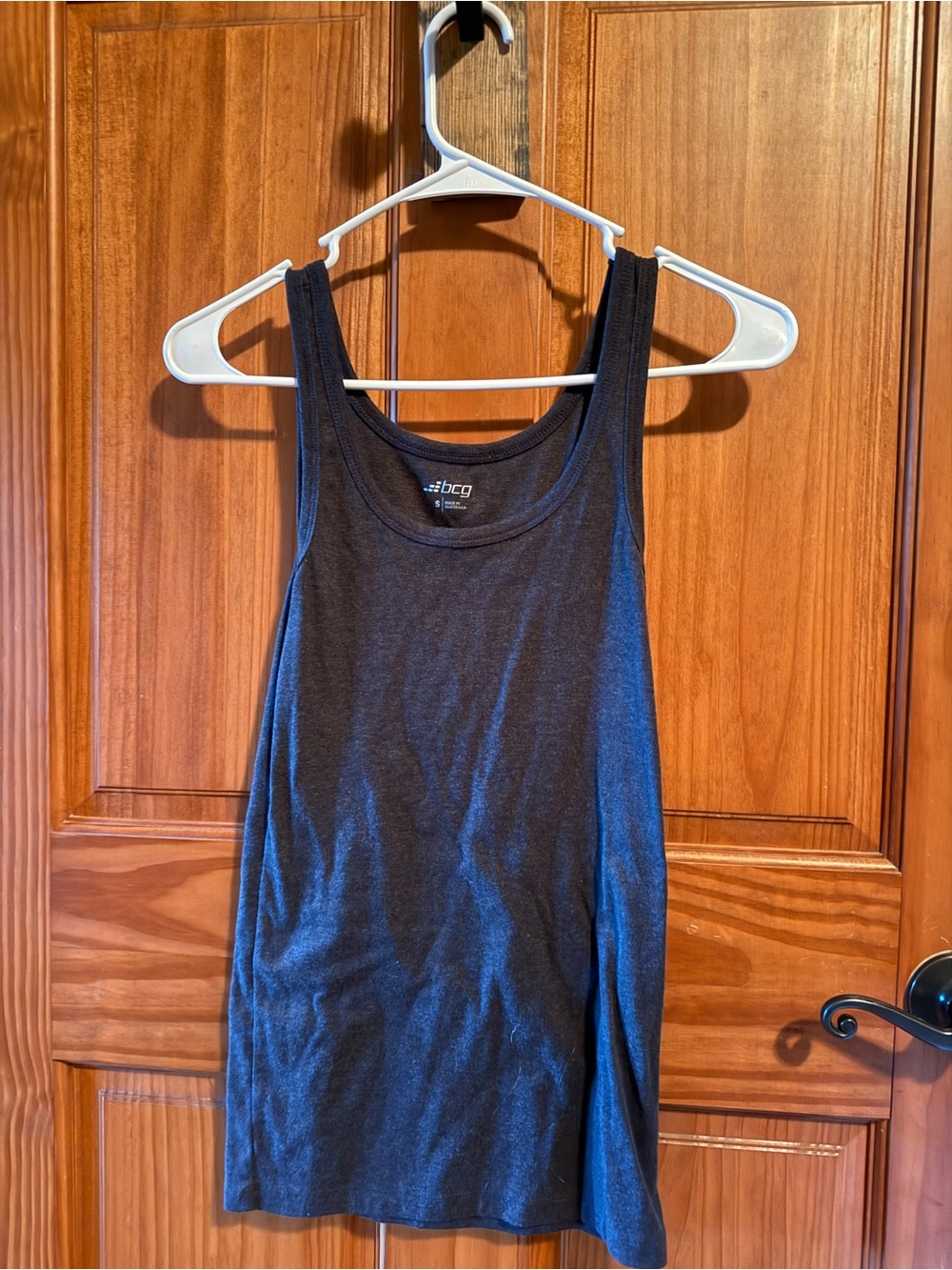bcg Gray Scoop Neck Athletic Tank